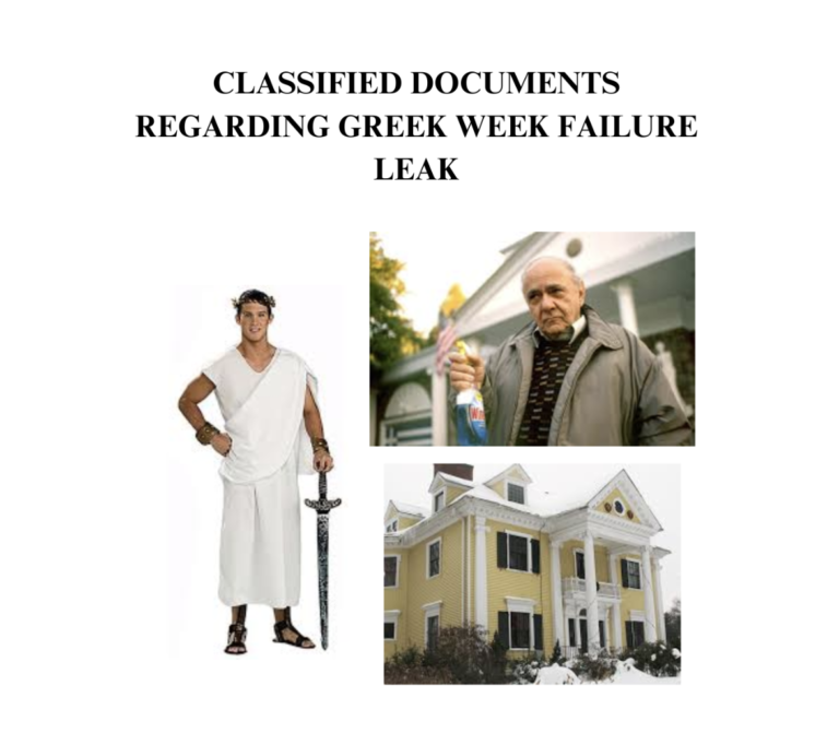 Classified Documents Regarding Greek Week Failure Leak